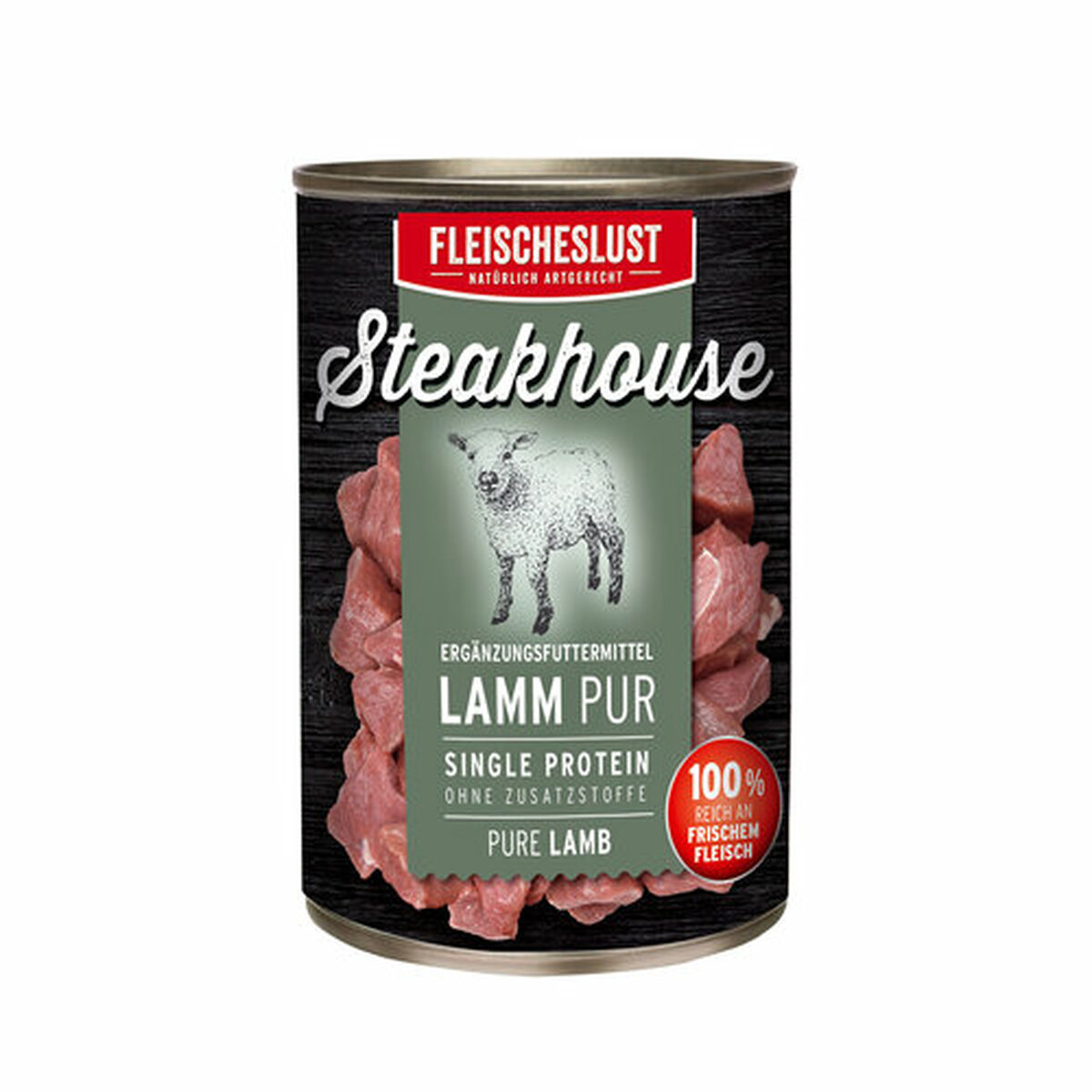 Cibo umido Fleischeslust Pure 800 gr Agnello